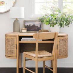Logan Wood Dining Chair With Woven Seat - Threshold™ Designed With Studio McGee -Cheap Furniture Store GUEST 9976a675 ca2f 41a0 a6ef 4a5d3b594485