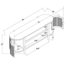 Portola Hills Caned Door TV Stand For TVs Up To 60" - Threshold™ Designed With Studio McGee -Cheap Furniture Store GUEST a0956830 d71f 43eb 95fa 09eff023a340