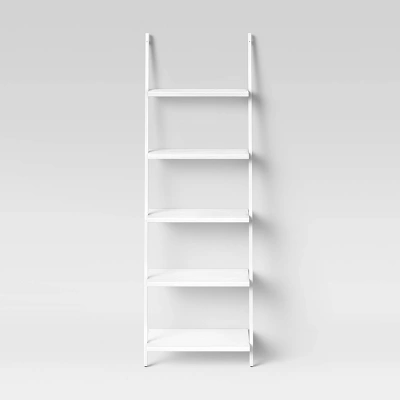 72" Loring 5 Shelf Leaning Bookshelf - Threshold™ 11 72" Loring 5 Shelf Leaning Bookshelf - Threshold™ - Image 9
