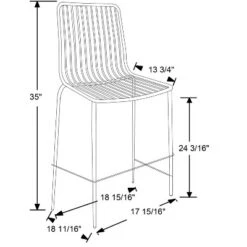 Set Of 2 Sodra Rounded Seat Wire Counter Height Barstool Black - Threshold™ -Cheap Furniture Store GUEST aba0b7b0 e031 40e5 a117 6b6b5d67048f