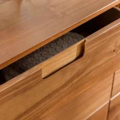 Mid-Century Modern Groove Wood 6 Drawer Dresser - Saracina Home -Cheap Furniture Store GUEST acae644a 11b4 4991 825d c7f6901a557e