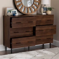 Higgins Modern Horizontal 6 Drawer Dresser - Saracina Home -Cheap Furniture Store GUEST b51baecc 8022 4031 8aac a3ba997bb471