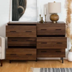 Higgins Modern Horizontal 6 Drawer Dresser - Saracina Home -Cheap Furniture Store GUEST b9ad2599 c3d3 4715 919d 305b0736c463