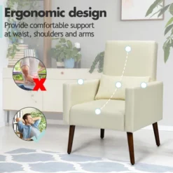 Tangkula 2-in-1 Upholstered Rocking Chair With Wood Leg & Pillow Relax Sofa Chair Light Grey/Beige/Dark Gray 20 Tangkula 2-in-1 Upholstered Rocking Chair With Wood Leg & Pillow Relax Sofa Chair Light Grey/Beige/Dark Gray -Cheap Furniture Store GUEST c2648639 0b43 4898 a8fe 51b7d8c995be