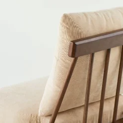 Spindle Back Accent Chair With Cushions Brown/Cream - Hearth & Hand™ With Magnolia -Cheap Furniture Store GUEST c91797a3 a143 44fc 9bd2 67868f3b3eab