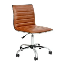 Emma And Oliver Low Back Designer Armless Ribbed Swivel Task Office Chair -Cheap Furniture Store GUEST c95919a7 6736 4923 9f6b 28502bad4e52