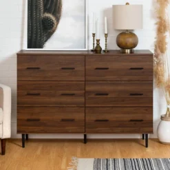 Higgins Modern Horizontal 6 Drawer Dresser - Saracina Home -Cheap Furniture Store GUEST c9ff3ec5 25b1 4305 9a98 971ba54ab06c