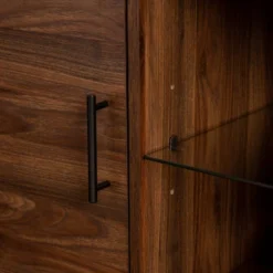 2 Door Mid-Century Modern Wood Storage TV Stand For TVs Up To 80" - Saracina Home -Cheap Furniture Store GUEST ce07f8dd f7aa 472e 9d1b c5ccbfbdb138