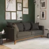 Maryan Pillowback Wood Stretcher Sofa Gray Linen - Room & Joy -Cheap Furniture Store GUEST ceb9c872 31c9 4312 9325 2998940d3a4d