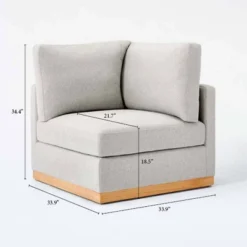 Woodland Hills Modular Sectional Corner Light Gray - Threshold™ Designed With Studio McGee -Cheap Furniture Store GUEST d13a80c0 94a7 4a14 807c 01f454d7e453