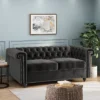 Brinkhaven Modern Glam Tufted Velvet Loveseat With Nailhead Trim - Christopher Knight Home -Cheap Furniture Store GUEST d44e181a 541e 4f63 b50e 90cbf8086668