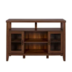 Rustic Transitional Double Door Highboy Buffet - Saracina Home -Cheap Furniture Store GUEST d7f5526e 48ce 4eec 9e7c 4dbc85b5e8c8