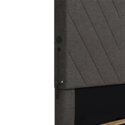 Yanis Upholstered Bed With USB - Room & Joy -Cheap Furniture Store GUEST e144e563 aadc 4474 9e67 d63bf716d06f