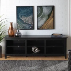 Transitional 6 Cubby Wood Open Storage Wood TV Stand For TVs Up To 80"- Saracina Home 20 Transitional 6 Cubby Wood Open Storage Wood TV Stand For TVs Up To 80"- Saracina Home -Cheap Furniture Store GUEST e1ec3d43 1637 41d5 b7e8 b83712cd51fe