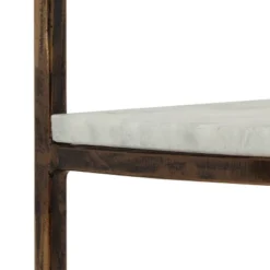 33.5" Bainville Modern Glam Handcrafted Marble Half Round Etagere Bookcase Natural White/Antique Brass - Christopher Knight Home 9 33.5" Bainville Modern Glam Handcrafted Marble Half Round Etagere Bookcase Natural White/Antique Brass - Christopher Knight Home -Cheap Furniture Store GUEST e8e9bc5f cfde 4ca6 8d2c 47465c627aa2