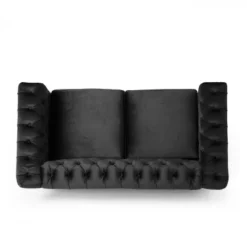 Brinkhaven Modern Glam Tufted Velvet Loveseat With Nailhead Trim - Christopher Knight Home -Cheap Furniture Store GUEST eca0083e 5ef9 4c65 8bae c89aa70087b7