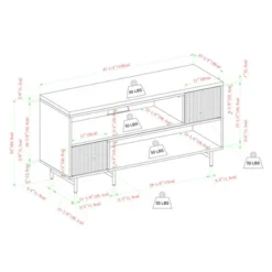 Modern Reeded Door Extendable TV Stand For TVs Up To 50" - Saracina Home 25 Modern Reeded Door Extendable TV Stand For TVs Up To 50" - Saracina Home -Cheap Furniture Store GUEST ed00bd4f d172 4e6a 8f8e 03cd201c95f3