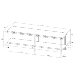 Wood And Metal TV Stand For TVs Up To 60" - Room Essentials™ -Cheap Furniture Store GUEST f2ab031b ee97 4ed0 a48d 1bc0bae2773f