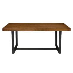 72" Modern Farmhouse Solid Wood Distressed Plank Top Dining Table - Saracina Home -Cheap Furniture Store GUEST f3b45370 7ce8 40ee bb88 d712021abaa9