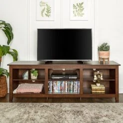 Transitional 6 Cubby Wood Open Storage Wood TV Stand For TVs Up To 80"- Saracina Home 28 Transitional 6 Cubby Wood Open Storage Wood TV Stand For TVs Up To 80"- Saracina Home -Cheap Furniture Store GUEST f89b070d c04c 4de6 a143 2ba0bc1fd9f0
