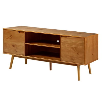 Solid Wood Mid-Century Modern TV Stand For TVs Up To 65" - Saracina Home 14 Solid Wood Mid-Century Modern TV Stand For TVs Up To 65" - Saracina Home - Image 12