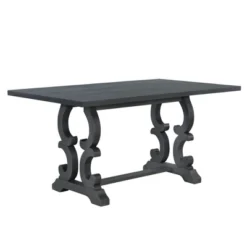 6 PCS Retro Dining Set With Unique-designed Table And Upholstered Chair-ModernLuxe -Cheap Furniture Store GUEST fe9eaee8 b05d 44ca b5ff b3dd9c5c3608